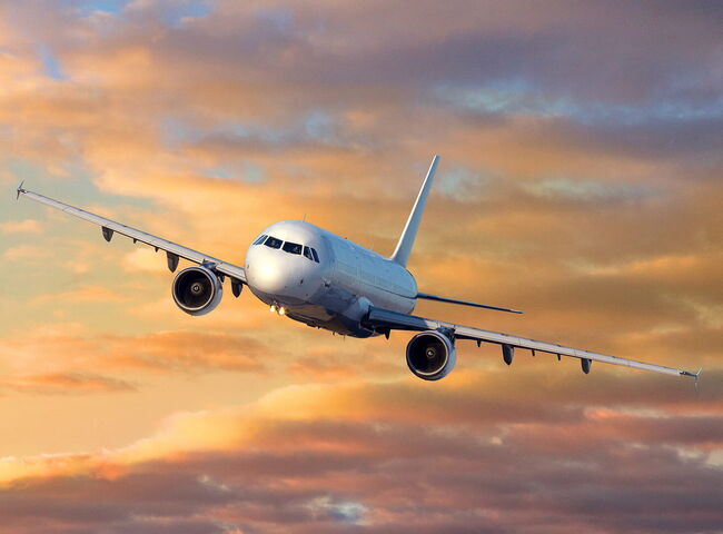 Flugzeug in der Luft